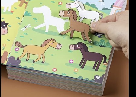 كتاب ملصقات عالم الحيوان